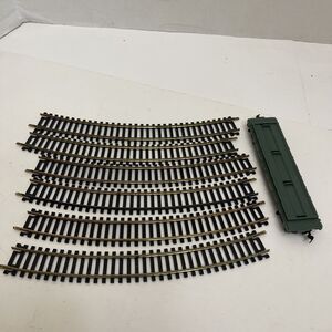 Tyco HO Scale Replacement Train Track 6 Pieces + 2475 Western Maryland Flat Car